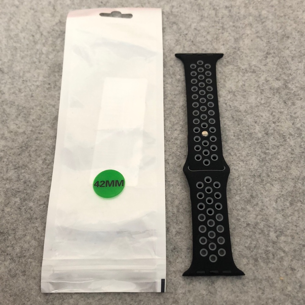 Apple Watch sports band black and grey (new)